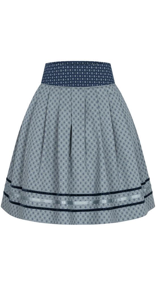 Nübler Rock Damen - Trachtenrock, Moderne bayrische Tracht, Rock Giulia Grafit 38 B