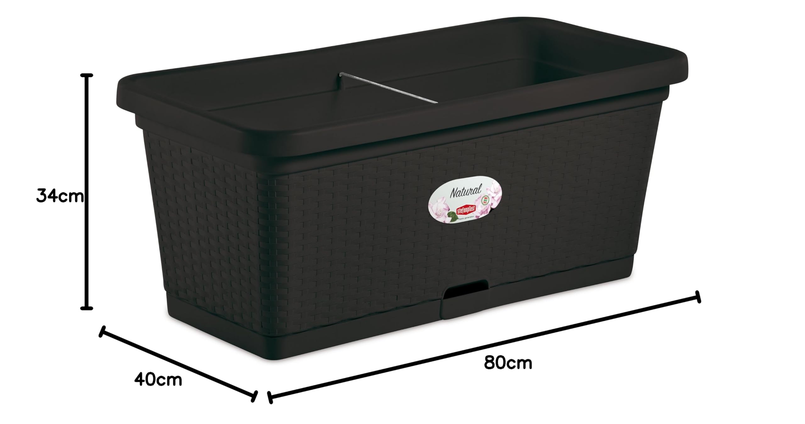 Fioriera 80X40 Natural Antrac.