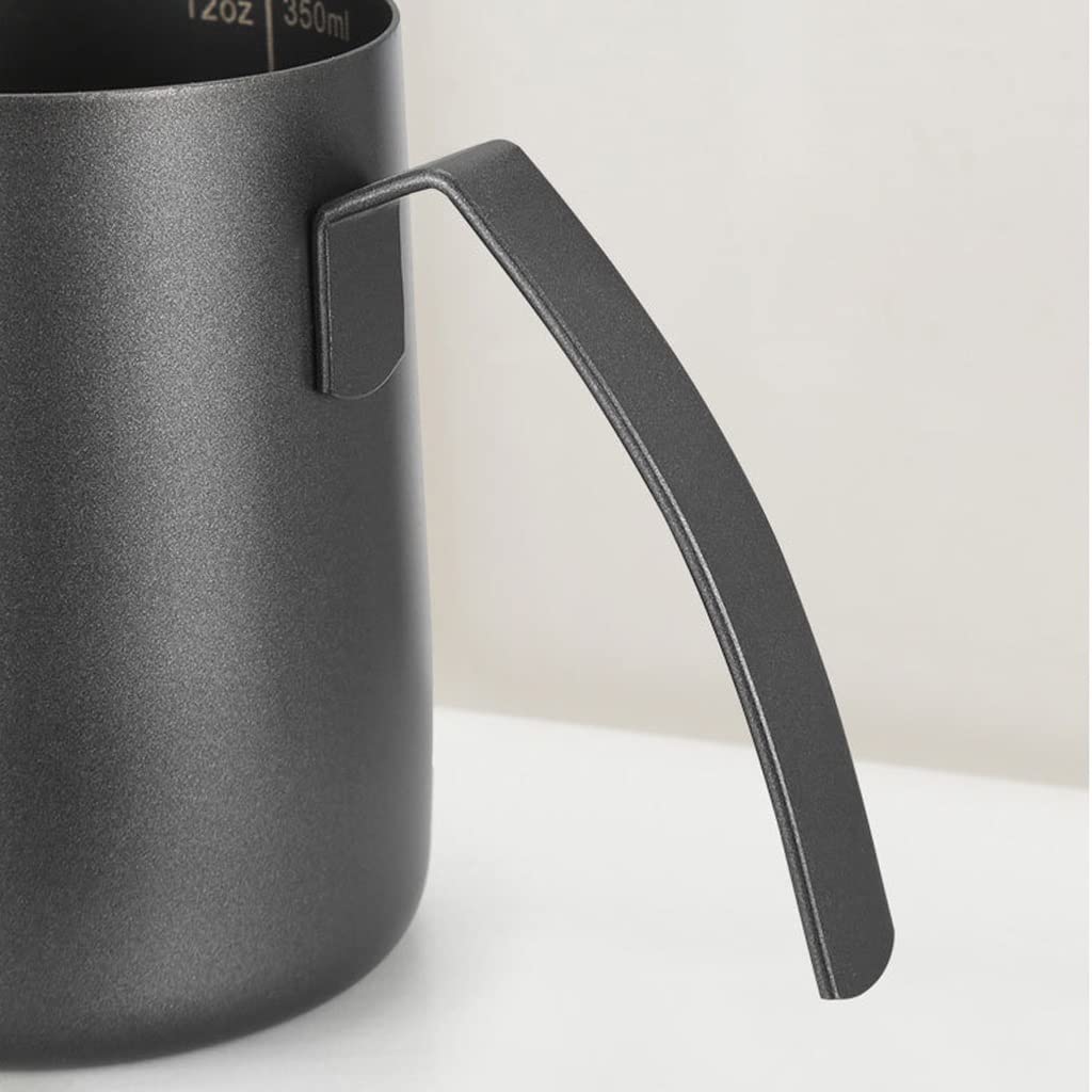 Ręczne kubki do kawy ze stali nierdzewnej kubek ucho wiszący dzbanek do kawy ręczna wylewka kroplowa garnek do parzenia kawy/362(Black,230ml)