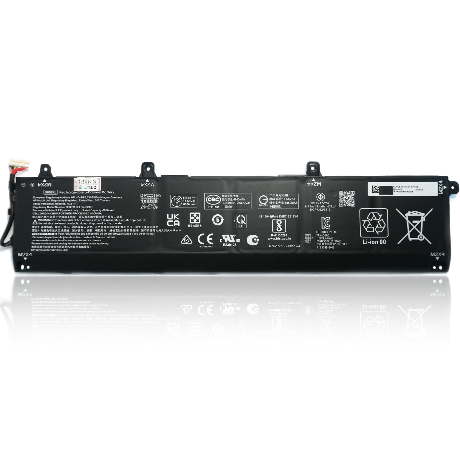 XITAIAN 11.58V 83Wh 6880mAh IR06XL Laptop Ersatz Akku Kompatibel mit HP ZBook Power G7 G8 G9 G10/G10 A G10A 15.6-inch Mobile Workstation PC Series IR06083XL-PL M01523-2C1 M01523-2C2 M02029-005