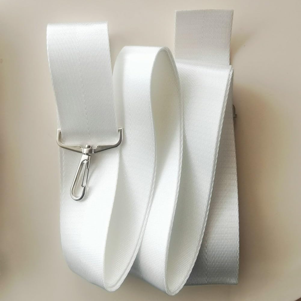 Zoegneer Rete da tennis in nylon centrale con gancio a molla in acciaio , 220 x 5 cm, colore: bianco