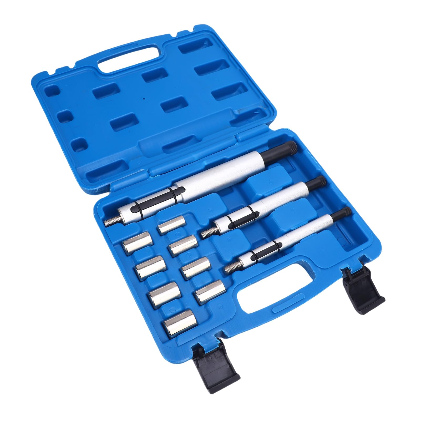 VGEBY Kit di Strumenti di Allineamento Frizione Strumento di Centraggio Frizione in Metallo 11 Pezzi con 3 Mandrini e 8 Adattatori per Meccanici SUV Camion Leggeri e Sostituzione Fai-da-Te