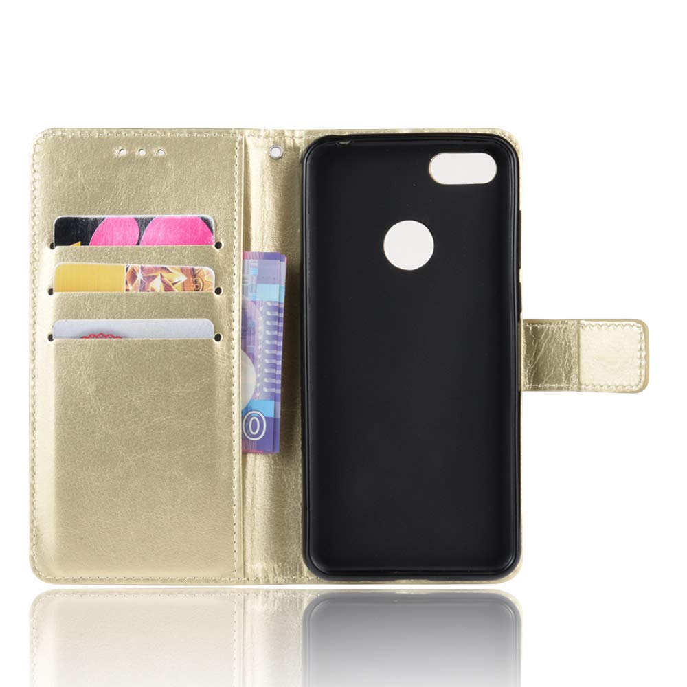 Étui Portefeuille En Cuir PU Pour Motorola Moto E6 Play (XT2029) - Protecteur D'écran Inclus