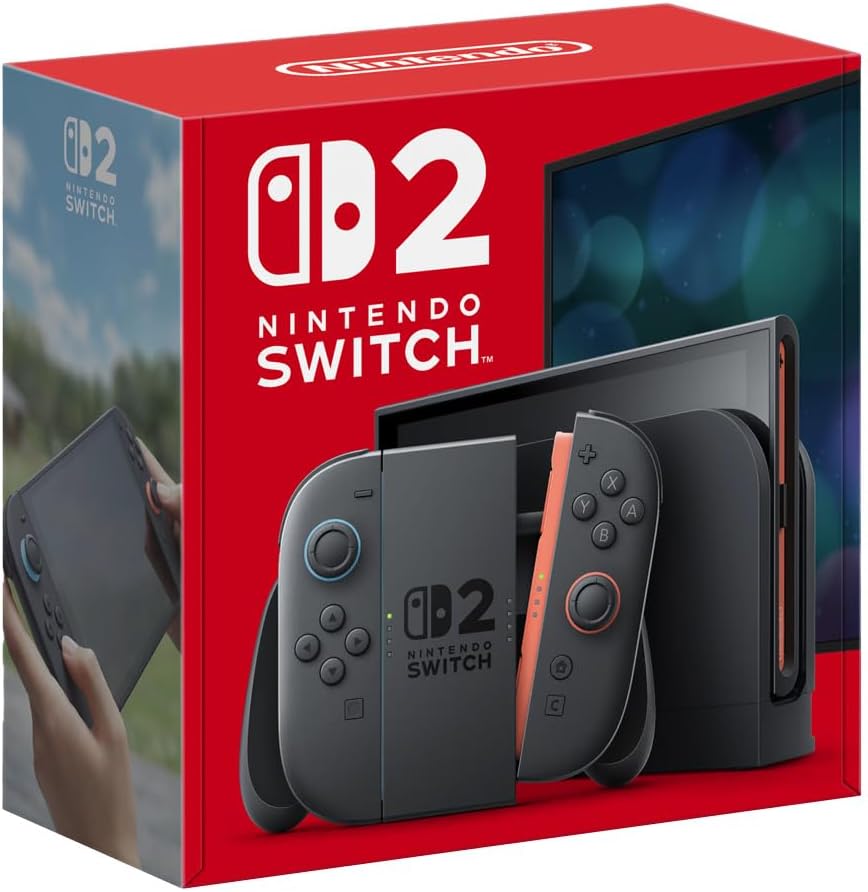 Imagem do produto Console Nintendo Switch 2, 256GB, Preto, Azul e Vermelho em Amazon