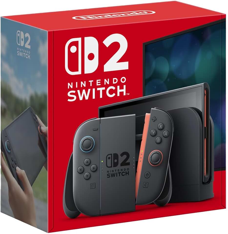 Nintendo, Console, Nintendo Switch 2, Nacional, Portátil e Doméstico, Bateria de até 9 Horas, Inclui Joy-Con com Suporte e Alças, 1 ano de Garantia - Modelo Nacional de Tomada