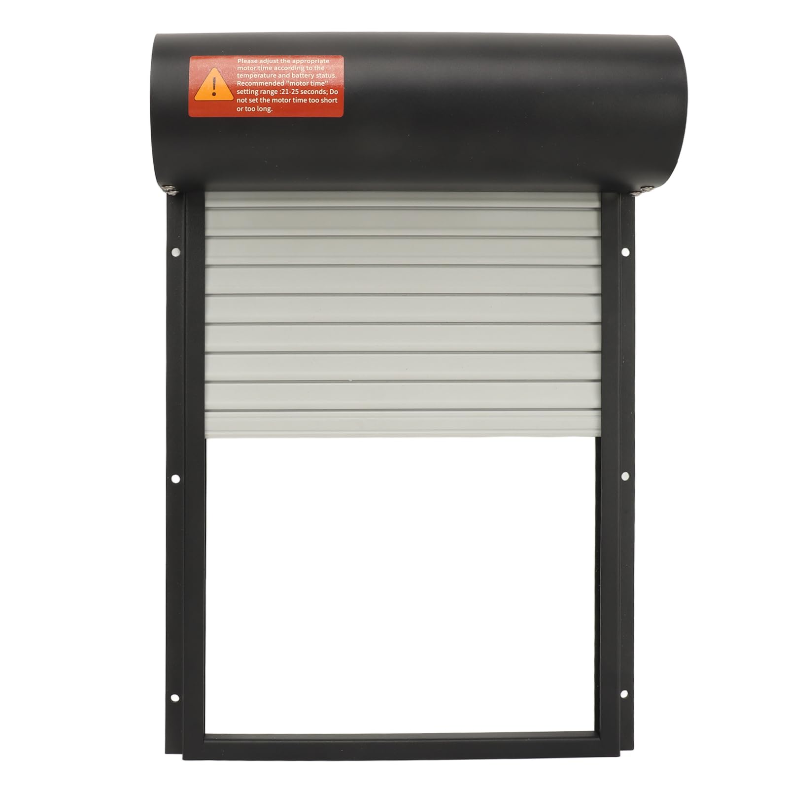 XUMIUZIY Puerta Automática del Gallinero del Contador de Tiempo del LED, Abridor con Pilas para la Puerta del Gallinero de la Granja Avícola (Black)