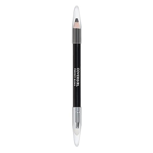 COVERGIRL Perfect Blend - Lápiz delineador de ojos color negro básico lápiz delineador de ojos con punta de mezcla para un aspecto preciso o