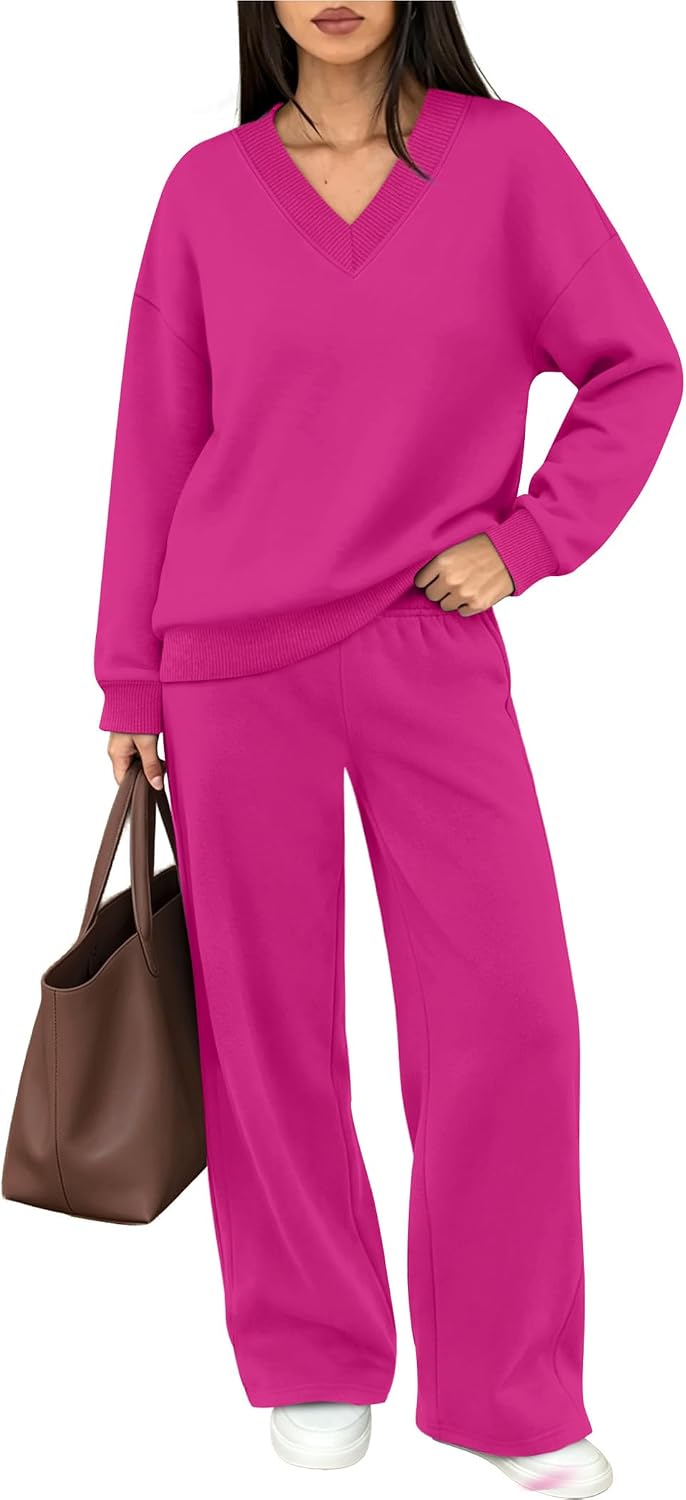 WIHOLL Sweatsuits Women 2 Piece Outfit Workout Sets Fall Fashion Clothing image 3
