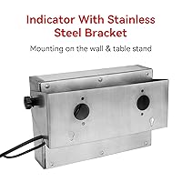 Vista 7 de Indicador digital PEC 304 de acero inoxidable aprobado por NTEP con pantalla LED para básculas de piso, básculas de ganado, básculas de camiones