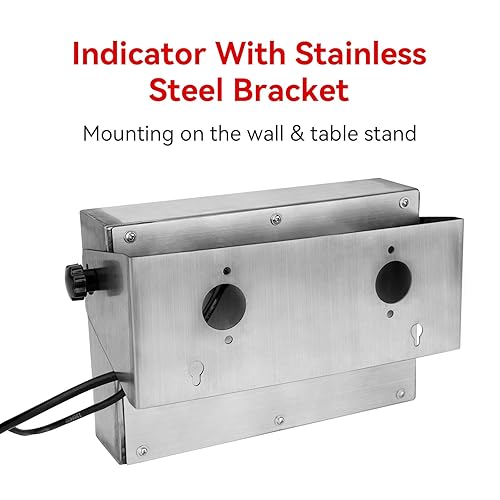 Miniatura 18 de Indicador digital aprobado por PEC NTEP con pantalla LED para básculas de piso, ganado y camiones, indicador de escala de instrucciones (PEC-IN202)