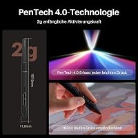 HUION Kamvas 16 Gen 3 Grafikus Rajztábla 15,8" 2.5K QHD Kijelzővel, Tükröződésmentes Üveggel, 99% sRGB, PenTech 4.0, 16384 Nyomásérzékenység 6