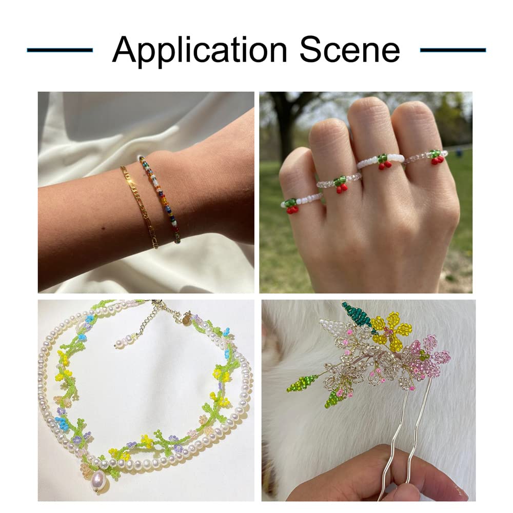 Cheriswelry Lot De 24 Perles De Rocaille En Verre 6/0 De 4 Mm