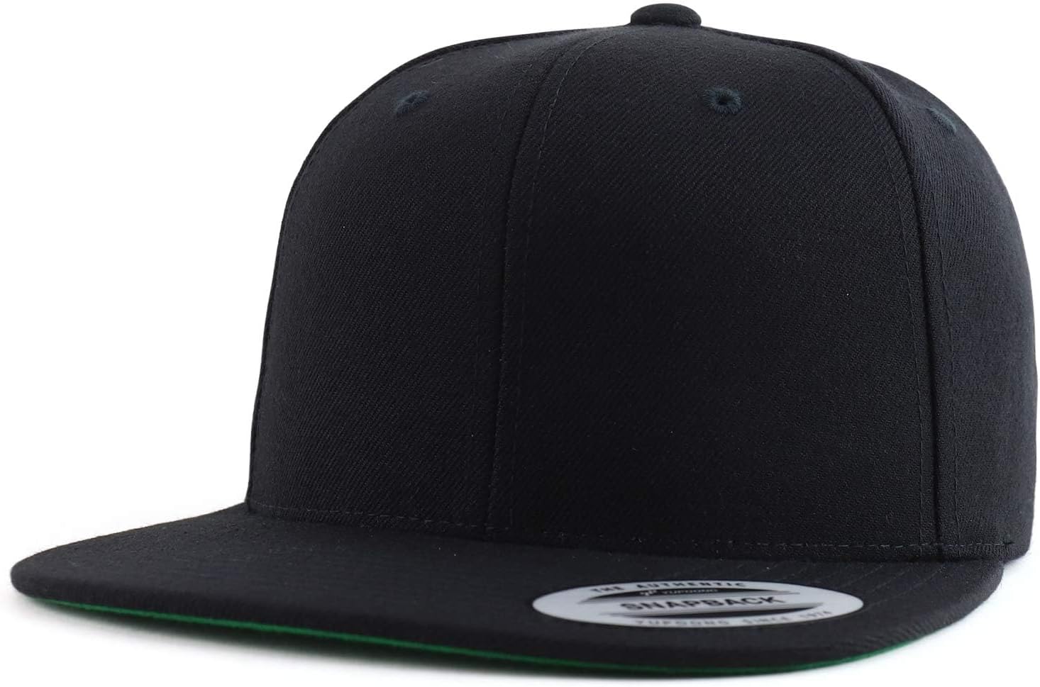 Armycrew Oversize XXL Structured Blank Flatbill Snapback Cap