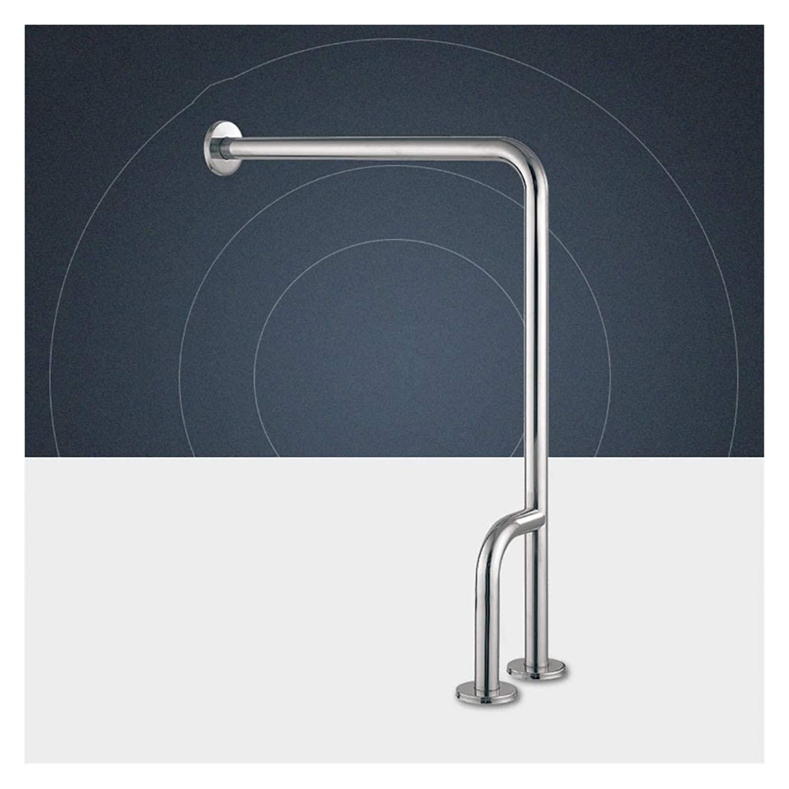 Poignées appui pour éviter les chutes dans les toilettes grâce aux pieds renforcés