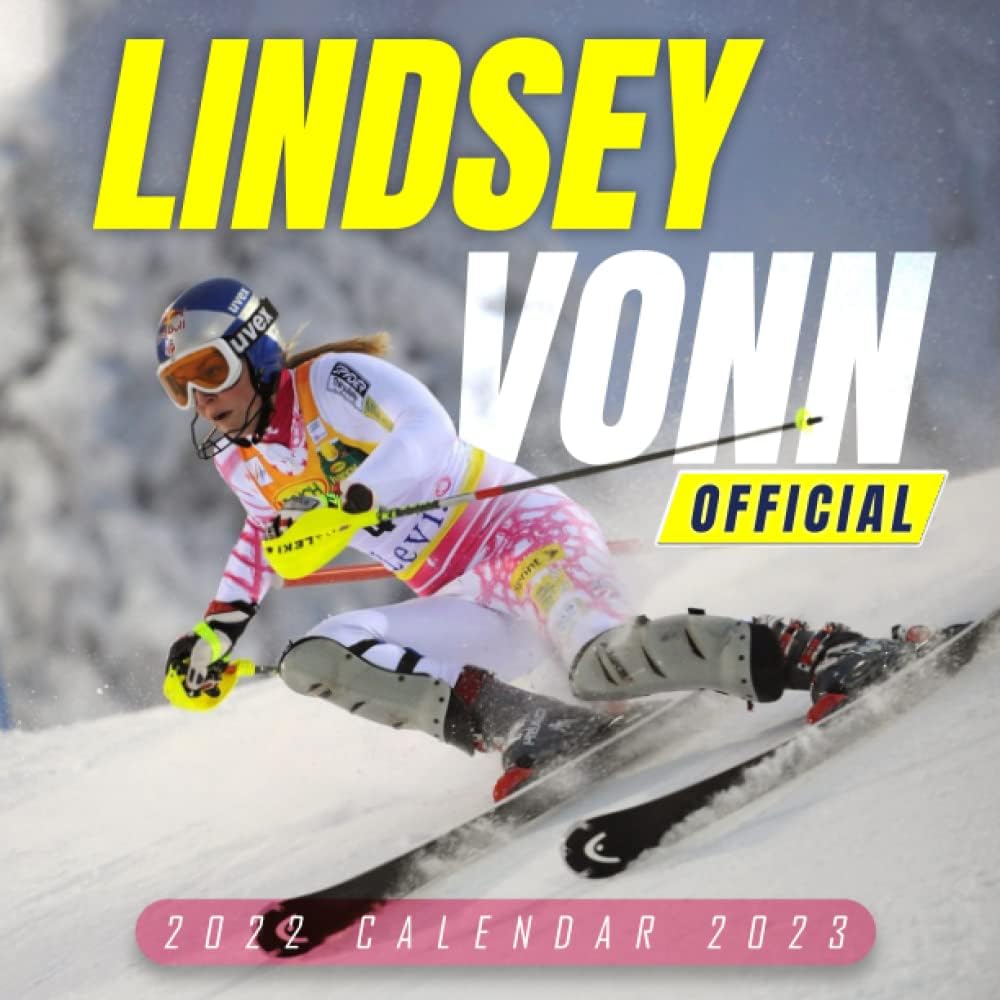 Lindsey Vonn Calendar 2022: OFFICIAL SPORT Calendar 2022 – 18 months – BIG SIZE 17"x11". Lindsey Vonn Planner for all fans kids boys. Kalendar calendario calendrier 18 monthy.