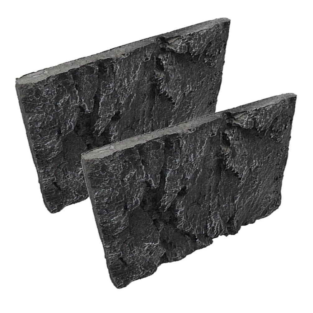 Toddmomy 2piezas Acuático para y Terrario Panel Decorativo De para Reptiles y Peceras Simulación De para Decoración De y Terrarios