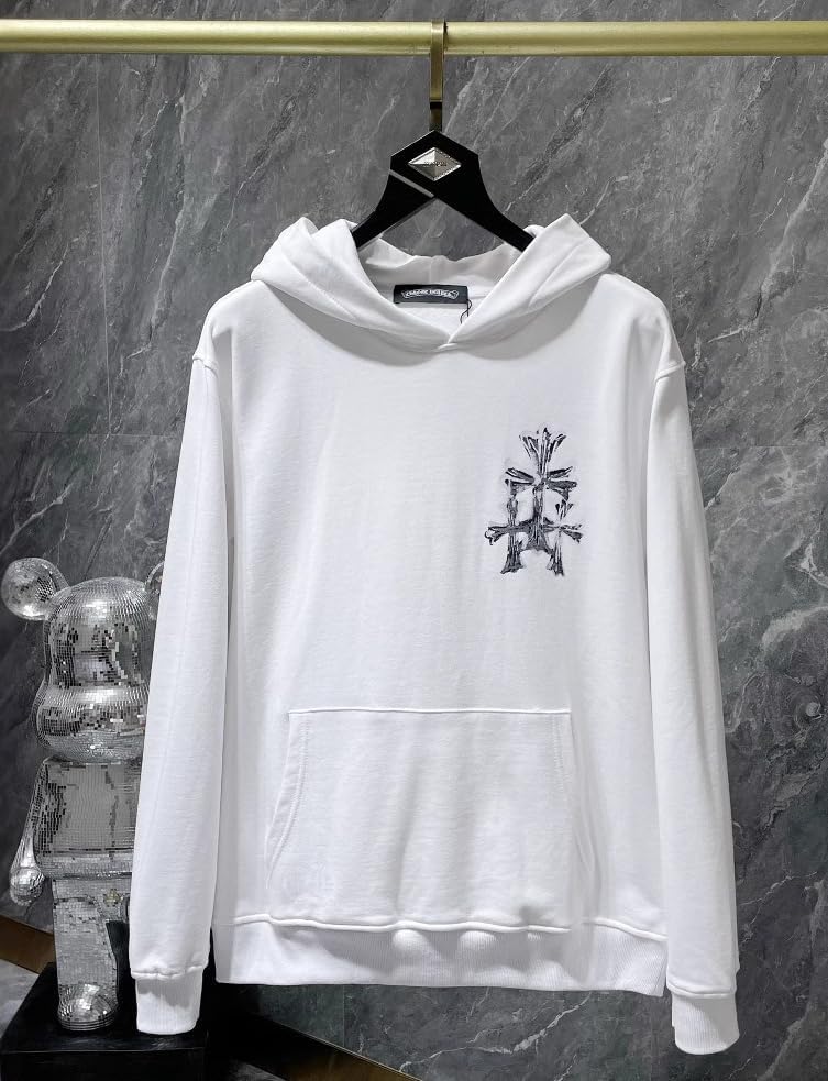 パーカー メンズ 秋冬 長袖 フード付き デザイナーズ スウェットシャツ 綿混 吸汗速乾 防風 ゆったりフィット プリント カジュア