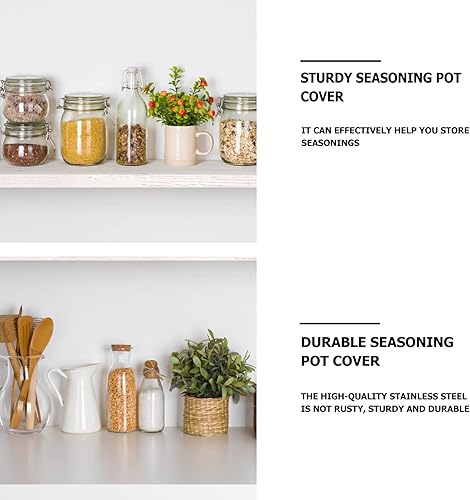 Miniatura 5 de HANABASS Tapa universal de acero inoxidable para ollas, sartenes y sartenes, funda de sartén de repuesto y tapa de sartén de hierro fundido (6.3 in)