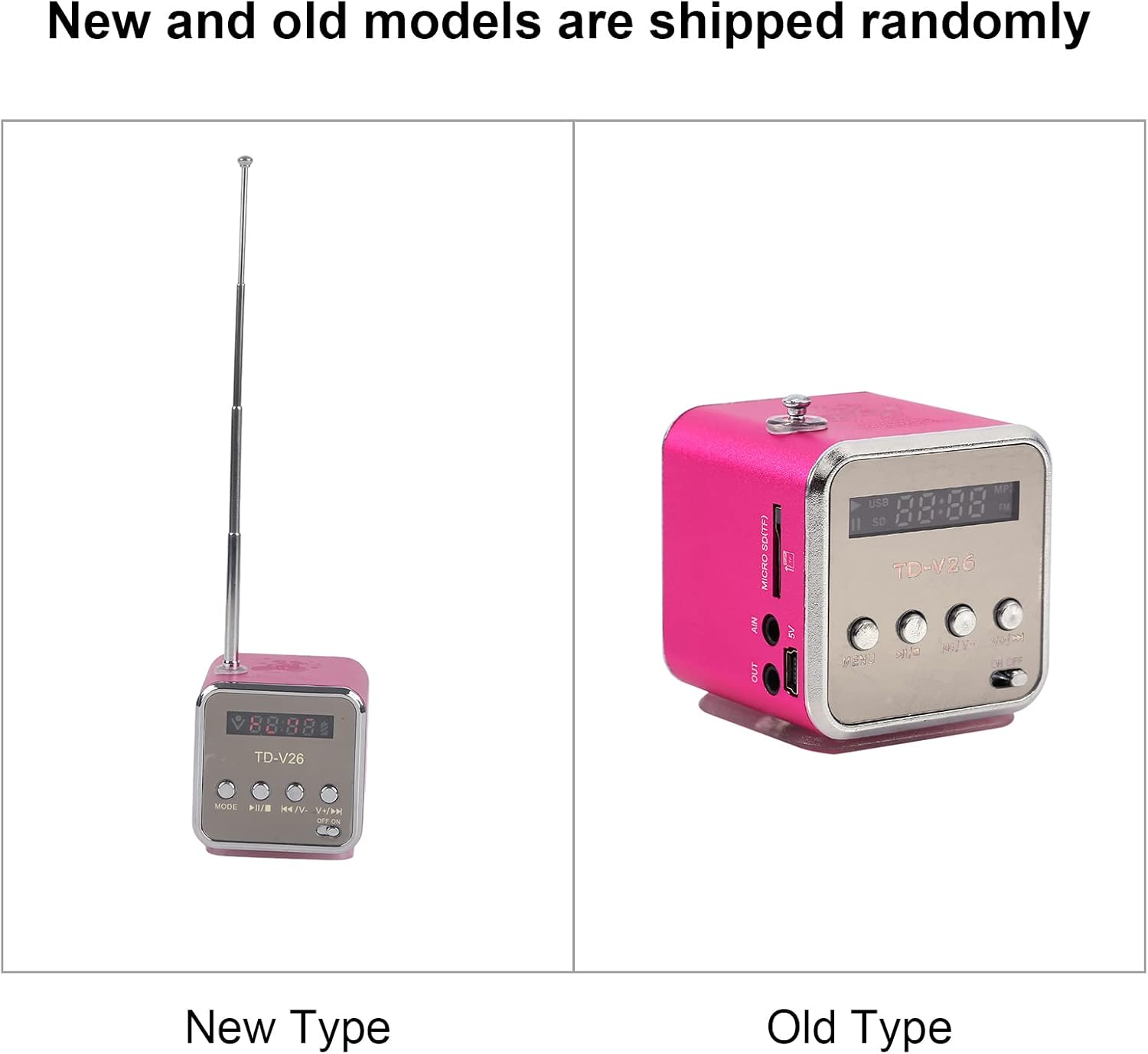 ミニスピーカーミュージック、FMラジオPCファッションサポートポータブルステレオCDプレーヤーポータブルラジオ、最高のTFカードとU