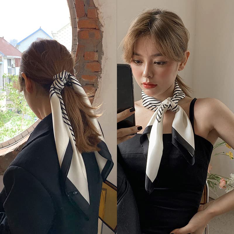 Satin Silk Head Neck Scarf for women Scarf Shawl Fashion Scarves ladies versatile square 29.5 inches2