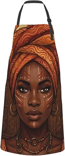 Miniatura 8 de Abucaky Waterproof Apron For Adults Chef Bib With 2 Pockets For Kitchen Bbq Crafting Drawing