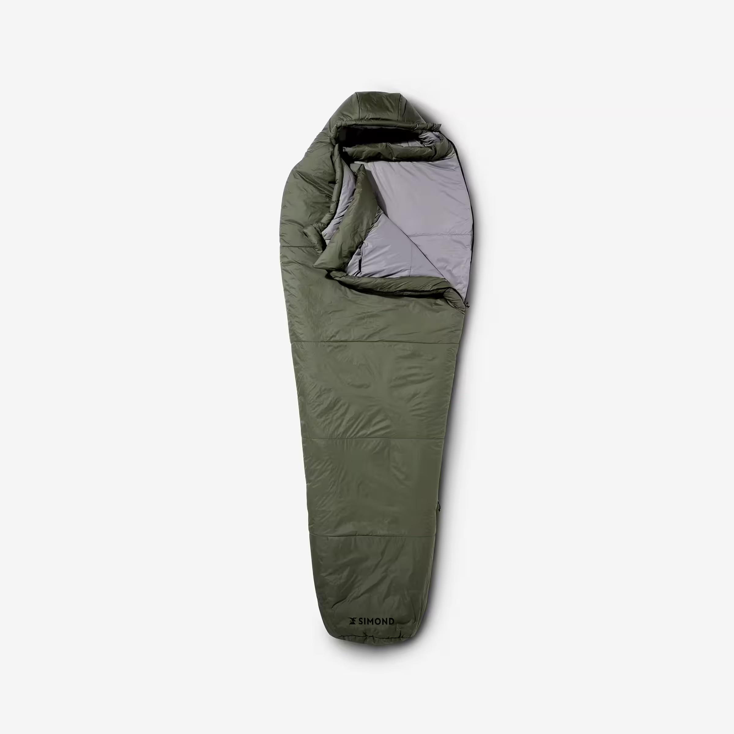 SIMOND Sac de Couchage de Trekking - mt500 0°c - synthétique L, Vert