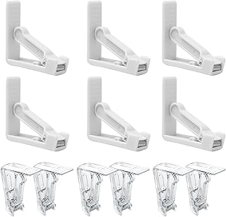 STBNVF 12pcs Tablecloth Clips, Table Cloth Clips for Outside Table, Table Cloth Clip, Table Clips, Table Cover Clips, Tablecloth Clips for Outdoor Tables, Suitable for Tabletops Less Than 4.8cm Thick