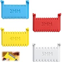 4 PCS Clip-On Sewing Ruler, Edge Stitch Lock & Sewing Gauge for 4 Sizes, Non-Slip Stitching Guide Tool for Hand Sewing, Embroidery Fabric Patchwork