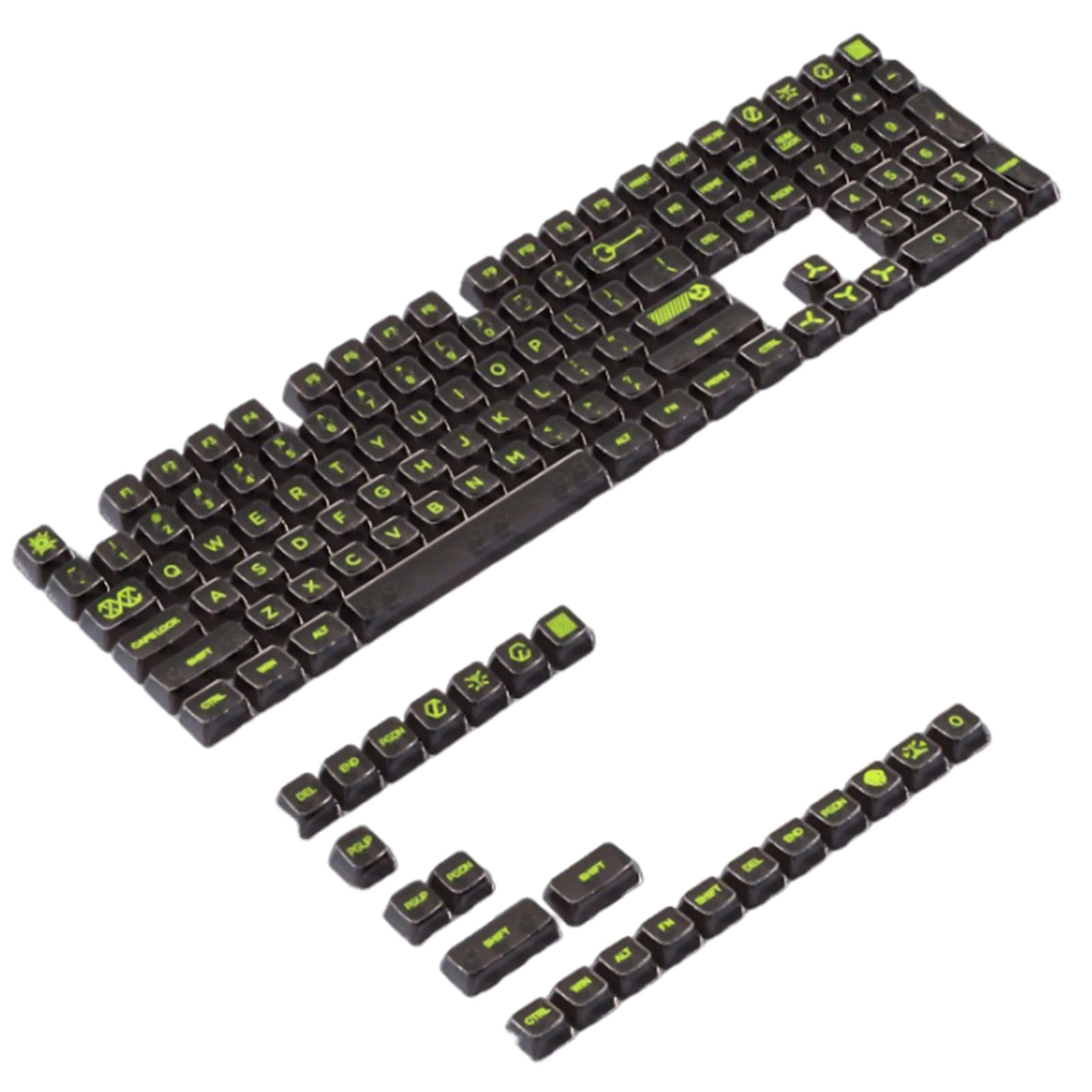 Copritasti per PC 131 tasti per tastiere meccaniche Classici keycaps trasparenti completamente trasparenti per giochi