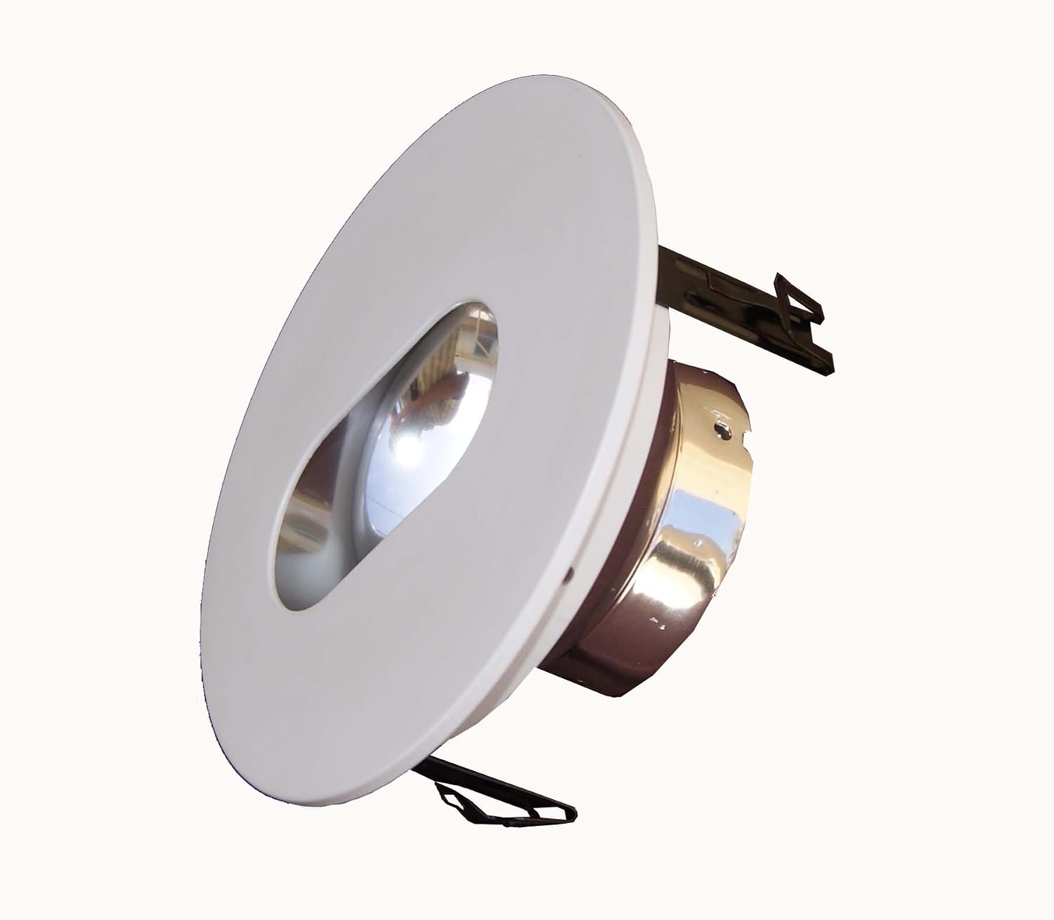 4 Inches Adjustable Slot Trim/Trims for Low Voltage Recessed Light/Lighting-White Fit Halo/Juno