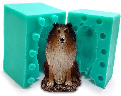 GRUBIFY Molde de silicona con forma de gato y perro en 3D para hacer dulces de animales de chocolate, molde de arcilla, molde de bricolaje para