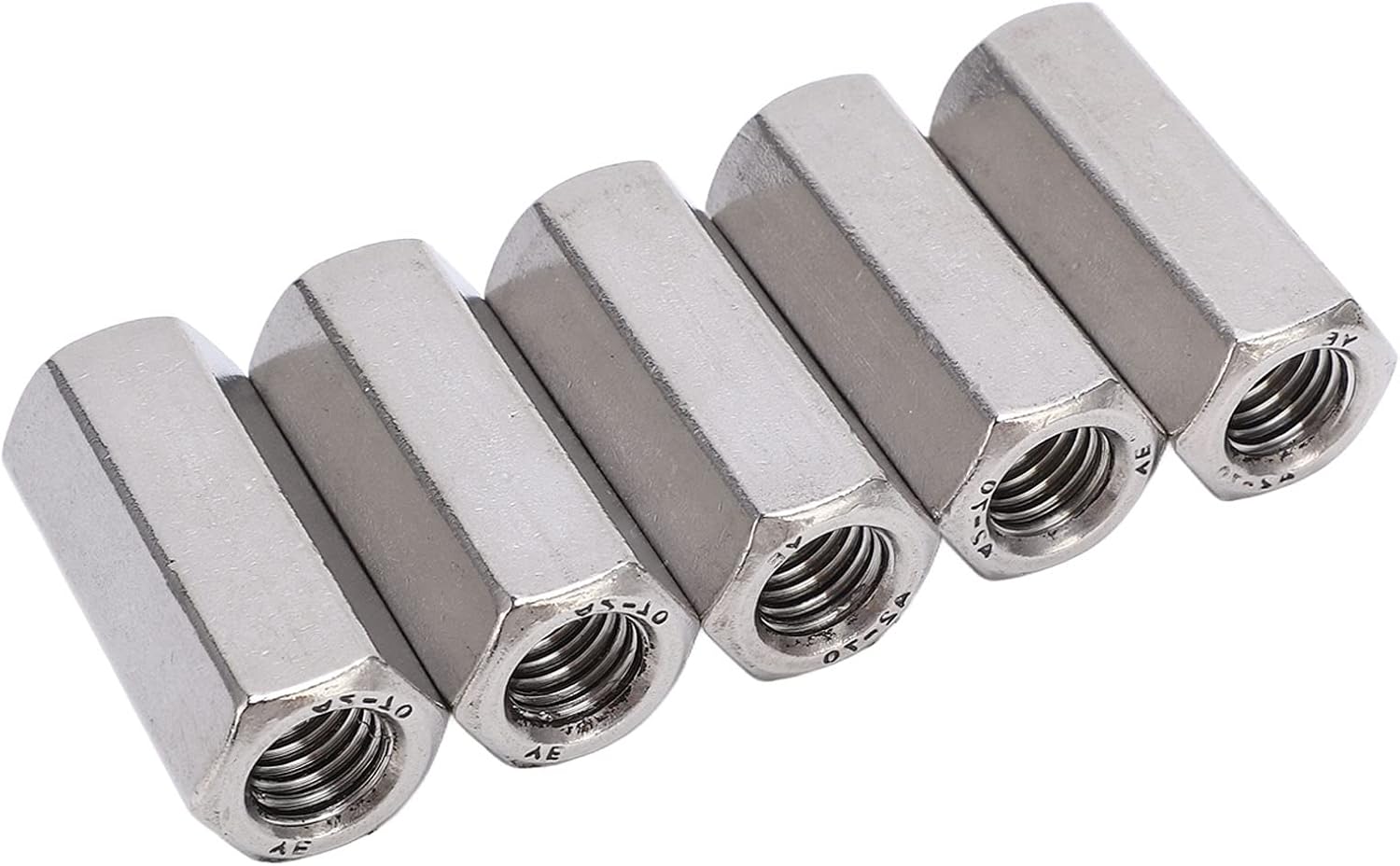 M12 Stainless Steel Coupling Nut Anti-Silver Screw Bolts