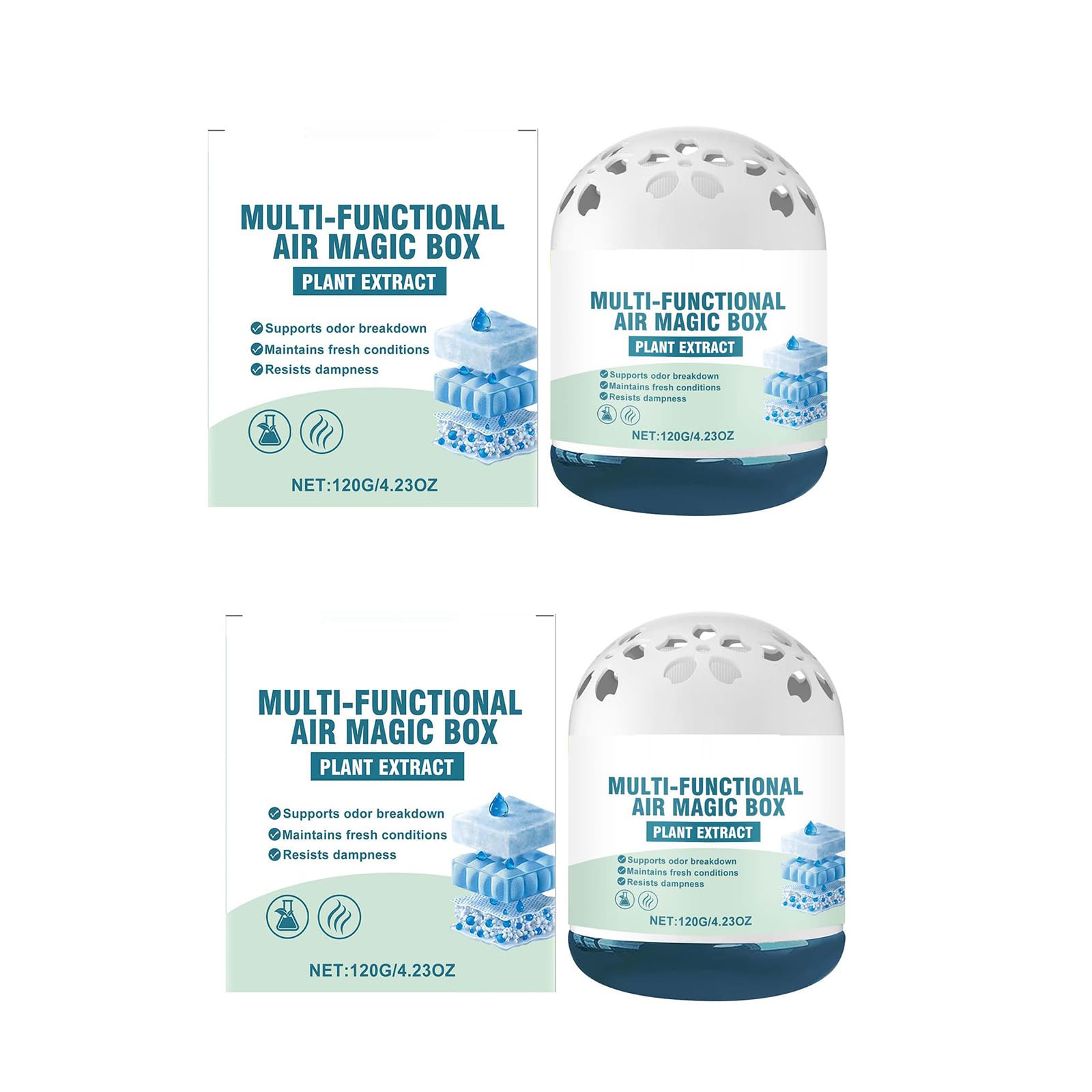 YROHGKPN Air Freshener Box Automatically Absorbs and Odors Efficient Purifiers for Home Car Air Purifying Automatic Absorber