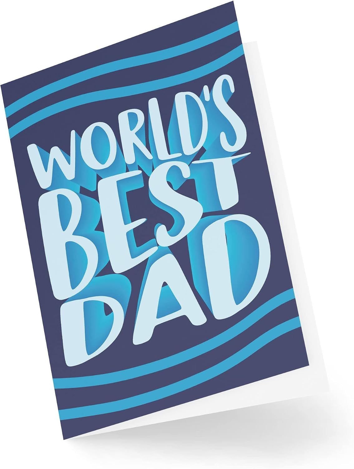 Funny Novelty Greeting Cards | World's Best Dad | Birthday Dad Father Father's Day Daddy Celebration Funny Joke | CBH1233