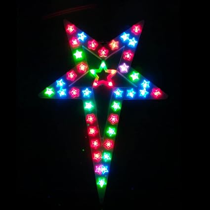 MatForest Multicolored LED Christmas Star Light - Indoor/Outdoor Festive Decorative Lighting