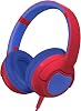 ZIHNIC Wired Kids Headphones, Safe 85dB Volume Limit for Boys & Girls, Comfortable Earpads, Foldable Design for School, Tablets, and Travel-RED