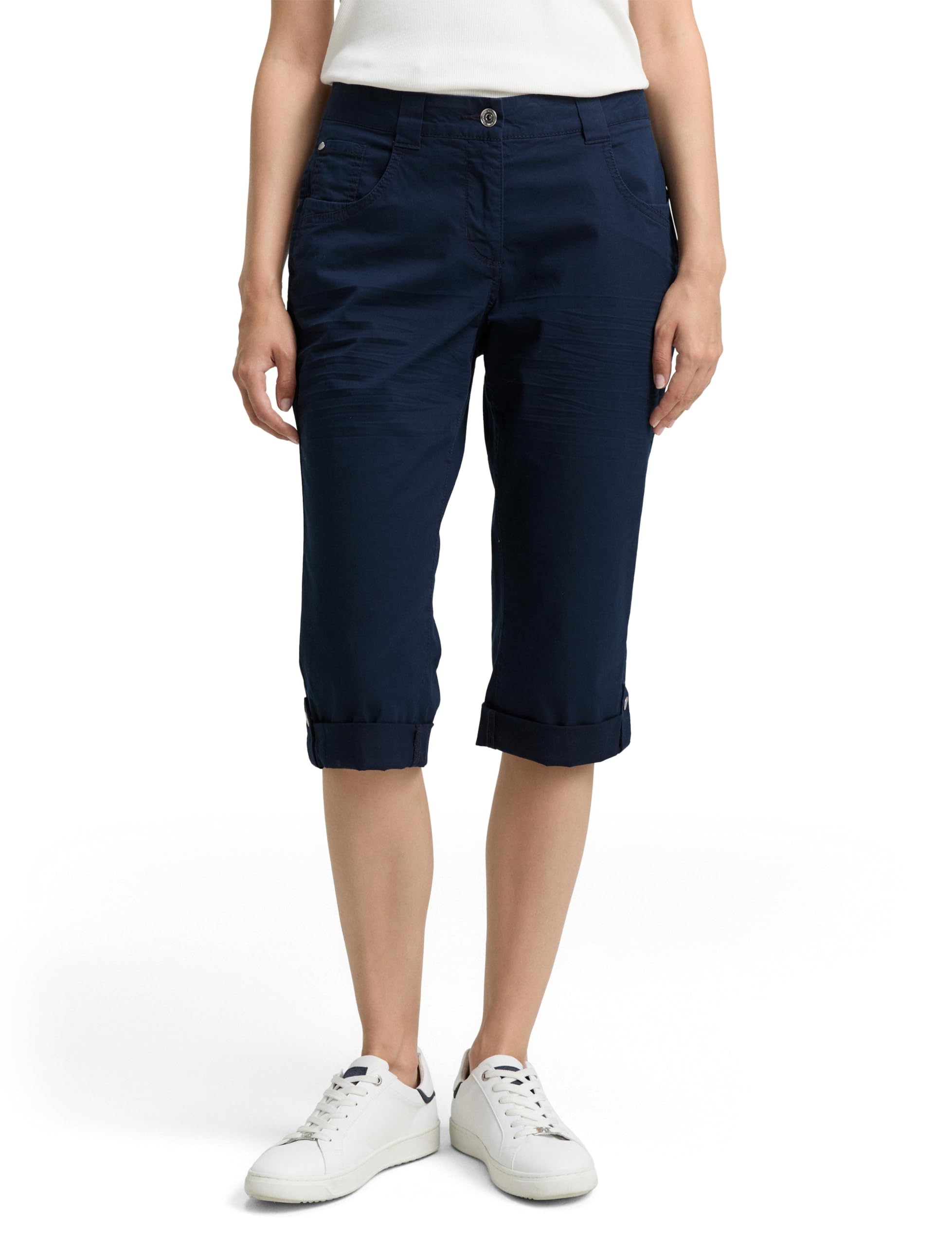 Tom Tailor Damen Tapered Relaxed Capri Hose