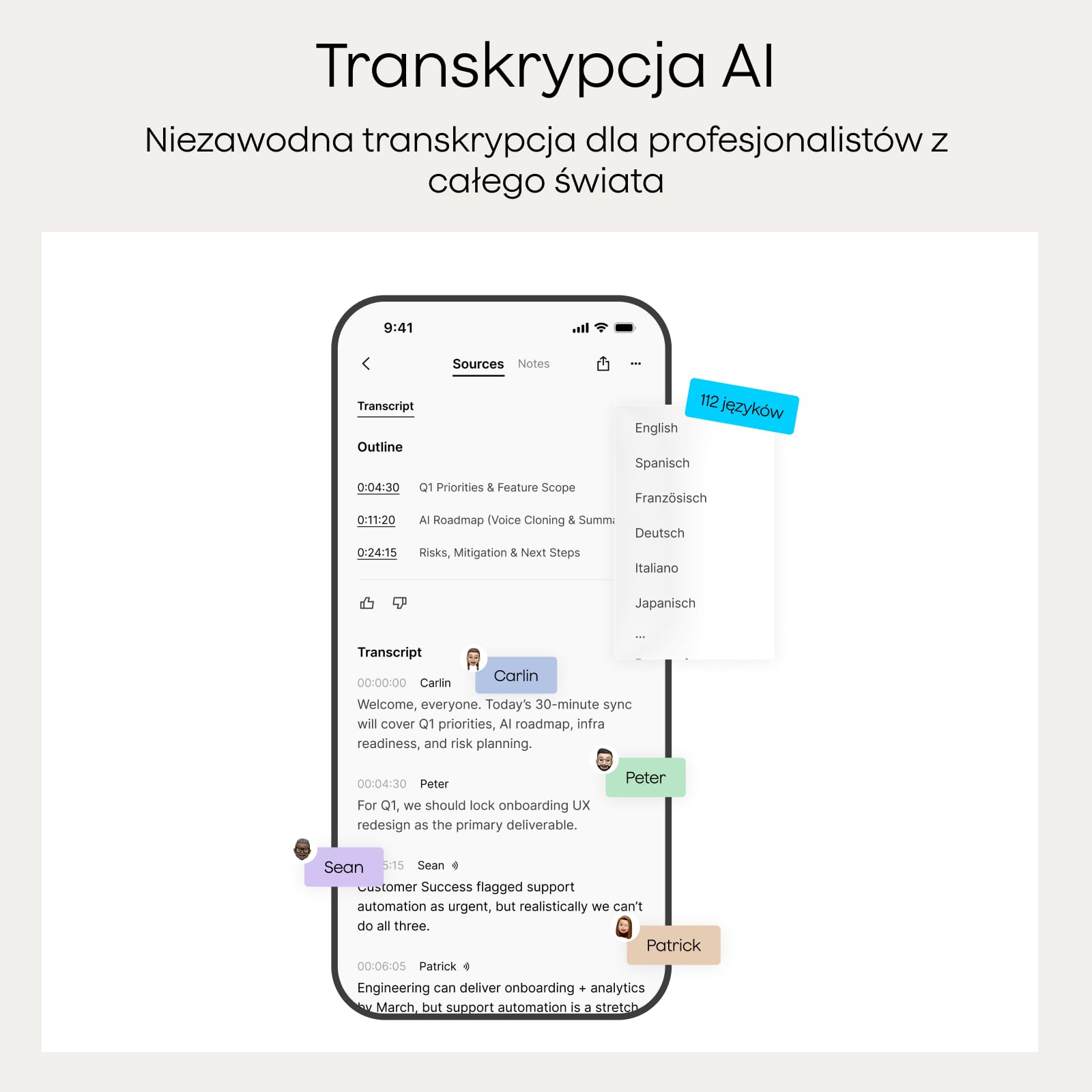 Plaud Note Dyktafon AI z etui, sterowanie i podsumowanie za pomocą technologii AI, obsługa 112 języków, 64 GB pamięci, dyktafon na wykłady, spotkania, rozmowy telefoniczne, Zespoły