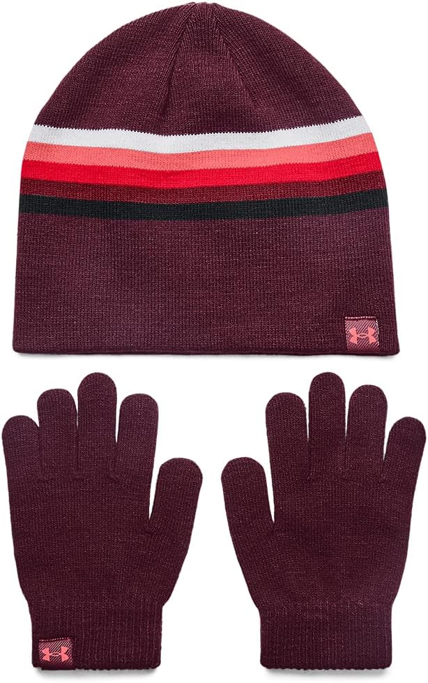 Under Armour Boys' Beanie Glove Combo , Baroque Green (310)/High-Vis Yellow , One Size Fits All : Clothing, Shoes & Jewelry