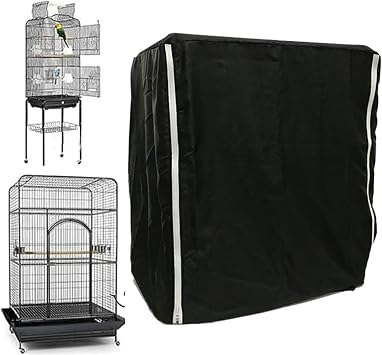Bird Cage Covers for Night - Windproof Light-Proof Sleep Large Blackout Cover | Parakeet Parrot Animal Crate Guard,for Mink Parakeet Lovebirds Budgies Finches