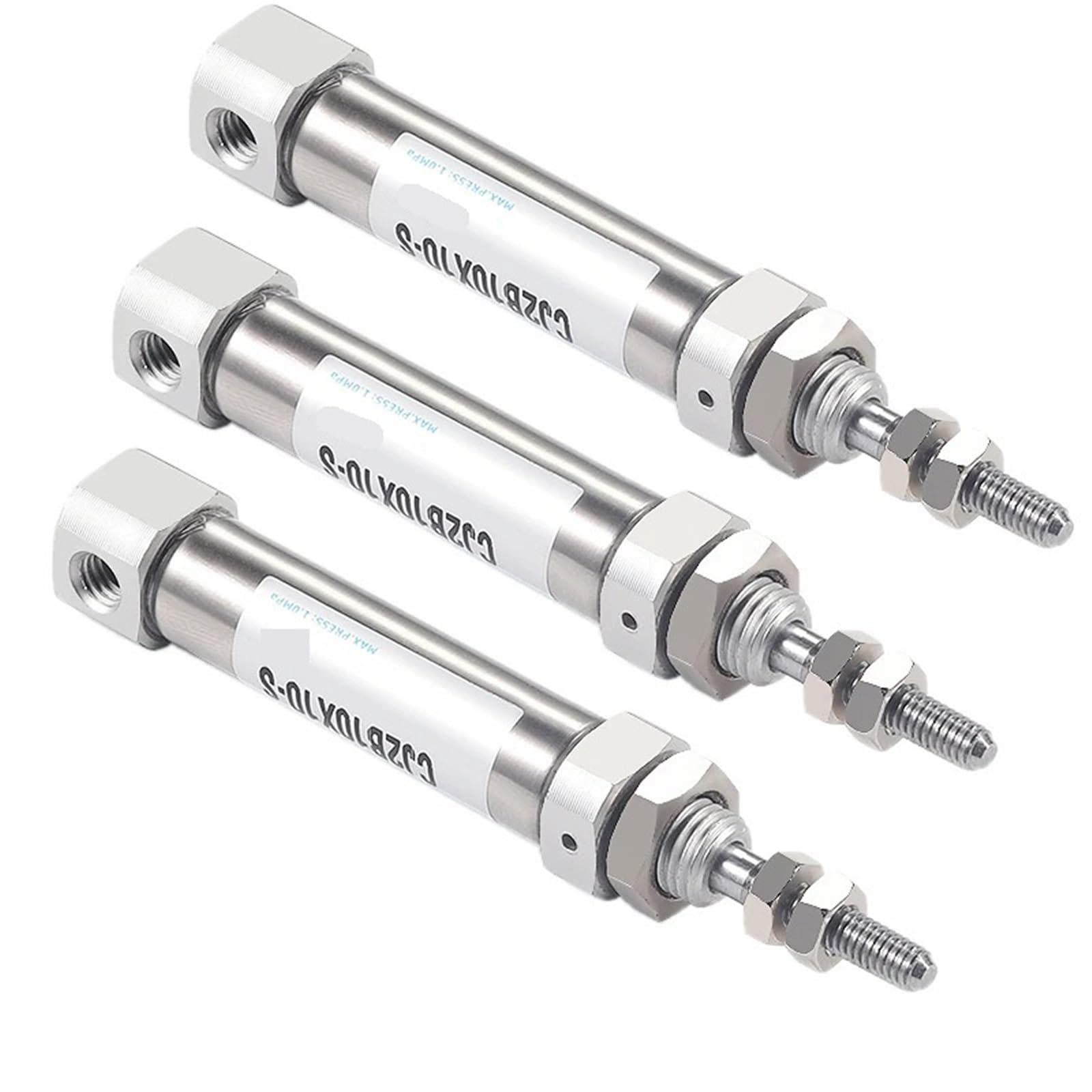 Vérin miniature en acier inoxydable CJ2B26 entrée axiale haute précision