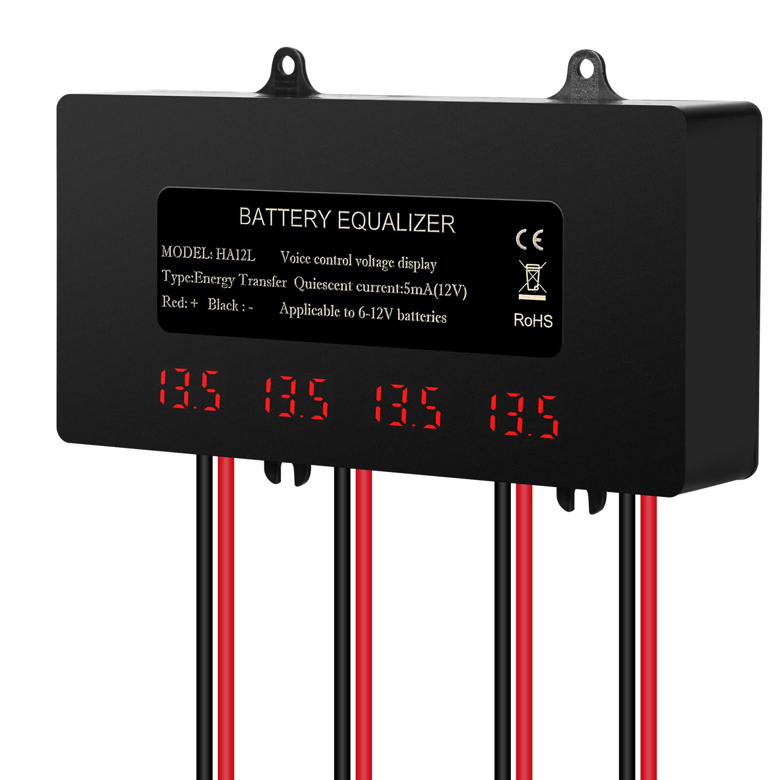 Equilibriador de batería de 48V ecualizador de batería de 48V para plomo ácido iones de litio hierro fosfato etc. Pantalla digital LCD, compatible con conexión en serie o en paralelo.