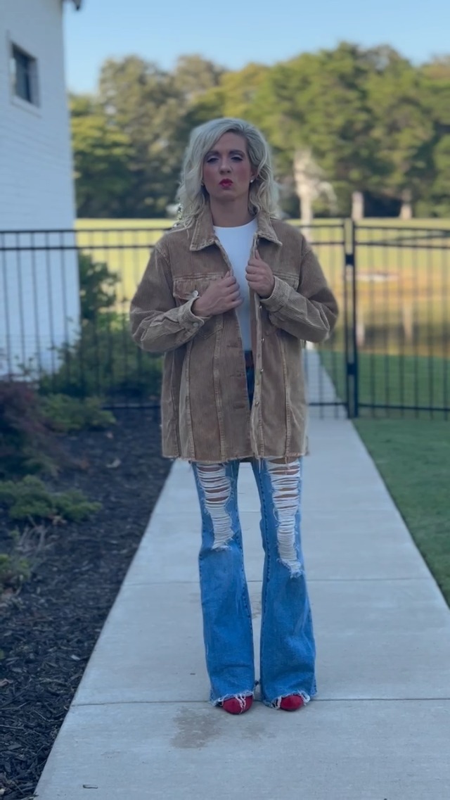This corduroy shirt jacket is PERFECTION!!!