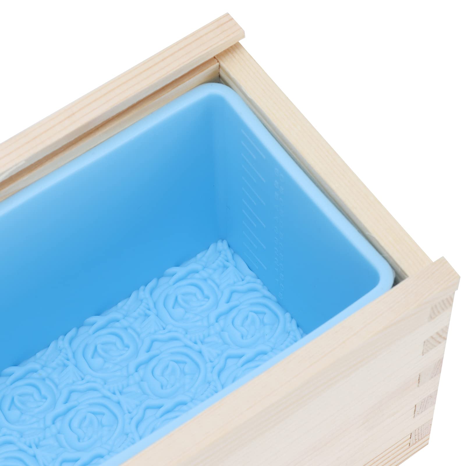 Molde de Silicona para con Estampado de Rosas, 1200 Ml | Molde para hornear versátil y resistente al calor, silicona ecológica, fácil de desmoldar