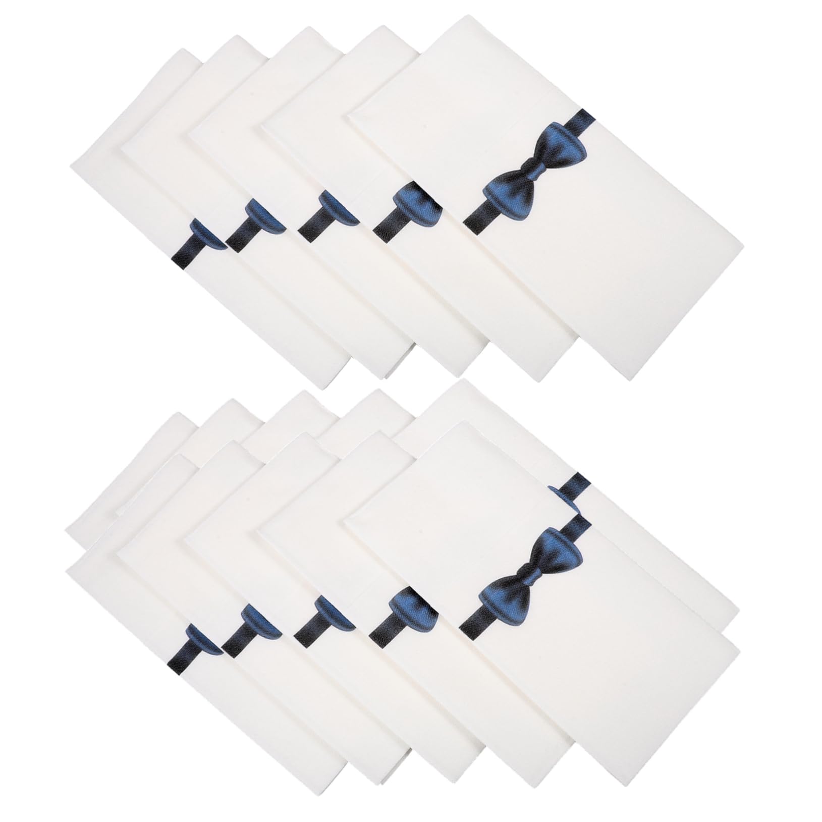 Cabilock Tovaglioli Iniziali 50 Pezzi, Tovaglioli Usa e Getta in Carta 40x40cm Pieghevoli e Leggeri per Ristorante e Hotel Décor da Tavola Stampa Fiocco