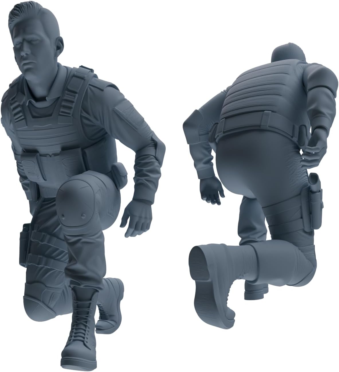 MRY-SFW 031 1/35 1993 Mogadishu Black Hawk Helicopter Soldier Ambush Six-Person Group image 3
