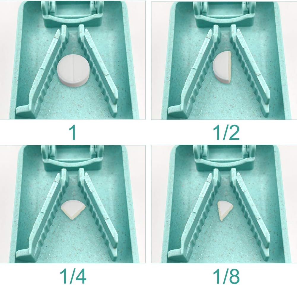 Pill Splitter Cutter Medicine Tablet Cutter Quarters Box for All Shapes