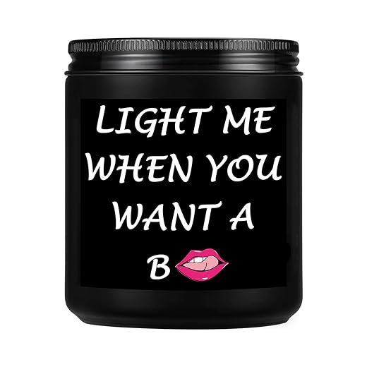 Gifts for Her Funny Romantic Unique Valentines Day Anniversary Christmas Birthday I Love You Gift for Girlfriend Wife Novelty Lavender Scented Soy Candle