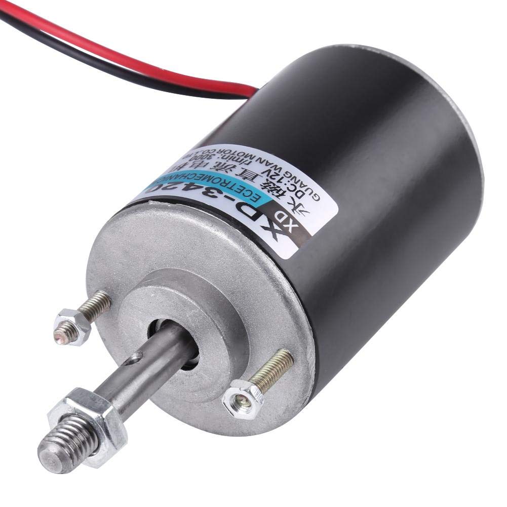 Yosoo Health Gear Gleichstrommotor mit Permanentmagnet, Elektrischer Getriebemotor, 12V, 30W, 3500 U/min, CW/CCW, für Heimwerkergenerator