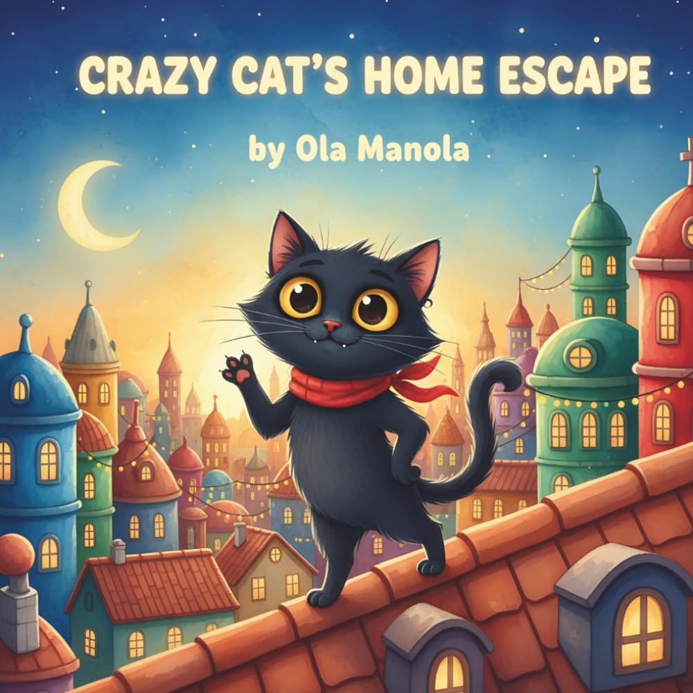 Crazy Cat's Home Escape: A Gentle Story About Curiosity, Courage, and Coming Home (Crazy Cat's Adventures)